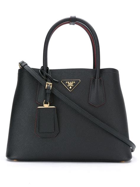 prada bibliotheque black|Prada Bibliotheque Tote Bag .